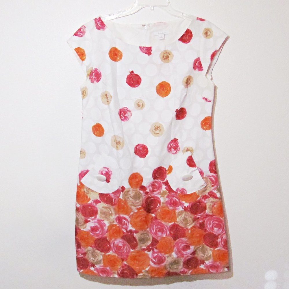 Dressbarn Multicolor Patch Pocket Dress